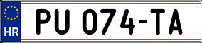 Trailer License Plate